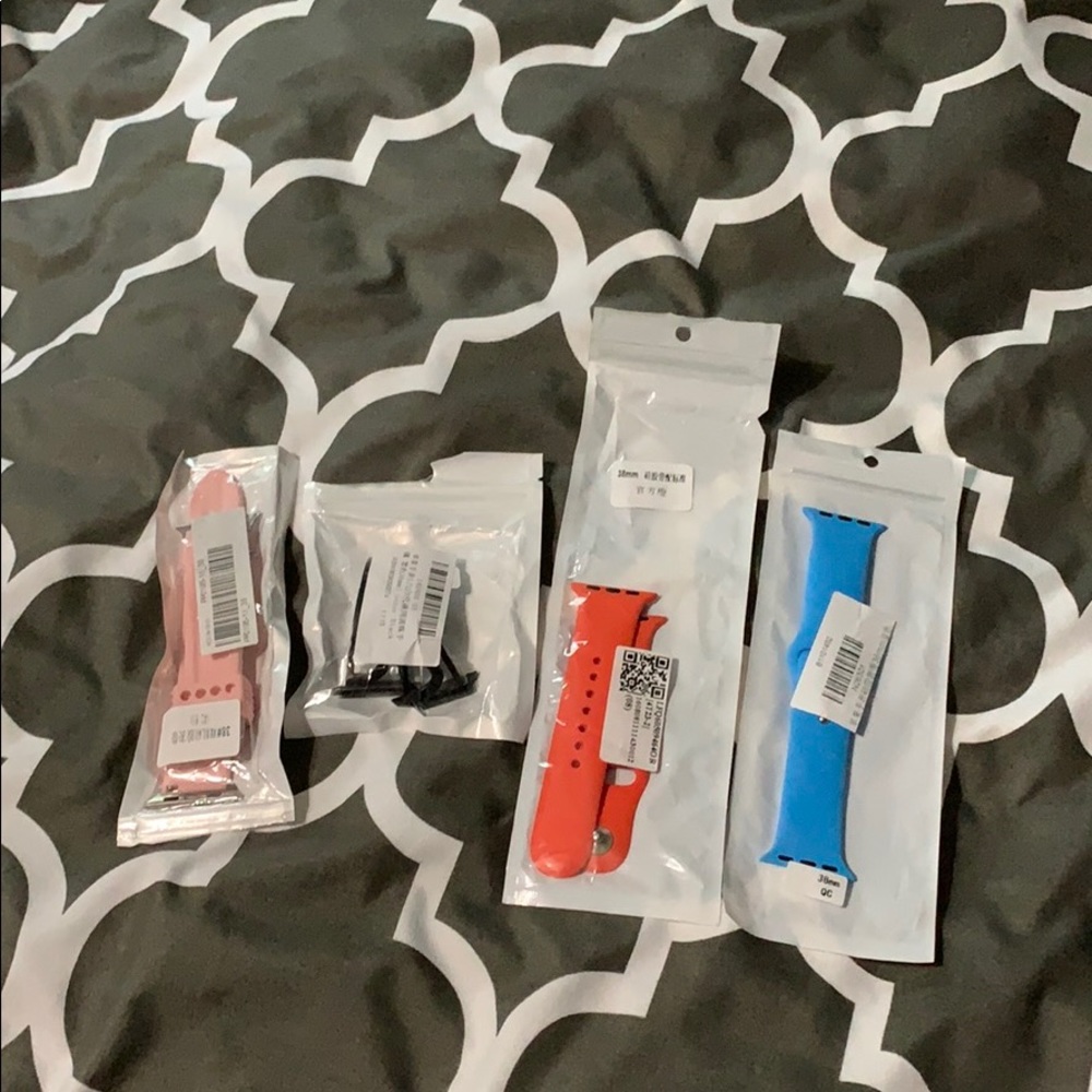 4 brand new I watch bands
